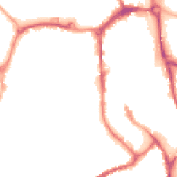 Night-time road noise heatmap for SK11 6GE