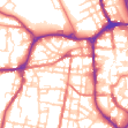 Daytime road noise heatmap for SK11 6HA