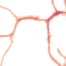 Night-time road noise heatmap for SK11 6HA