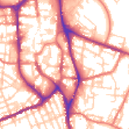 Daytime road noise heatmap for SK11 6HS
