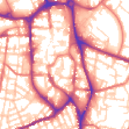 Daytime road noise heatmap for SK11 6LL