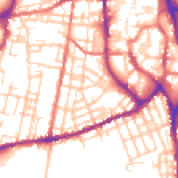 Daytime road noise heatmap for SK11 6QF