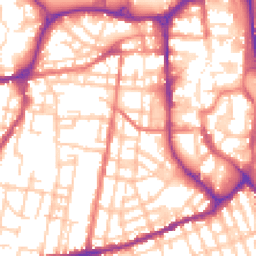 Daytime road noise heatmap for SK11 6RD