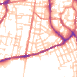 Daytime road noise heatmap for SK11 6RR