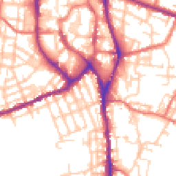 Daytime road noise heatmap for SK11 6SY