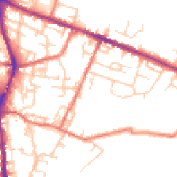 Daytime road noise heatmap for SK11 7DB