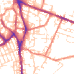 Daytime road noise heatmap for SK11 7DT