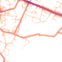 Daytime road noise heatmap for SK11 7EE