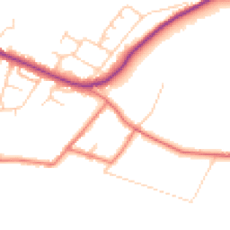 Daytime road noise heatmap for SK11 7EL