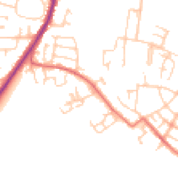 Daytime road noise heatmap for SK11 7GN