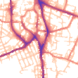 Daytime road noise heatmap for SK11 7HY