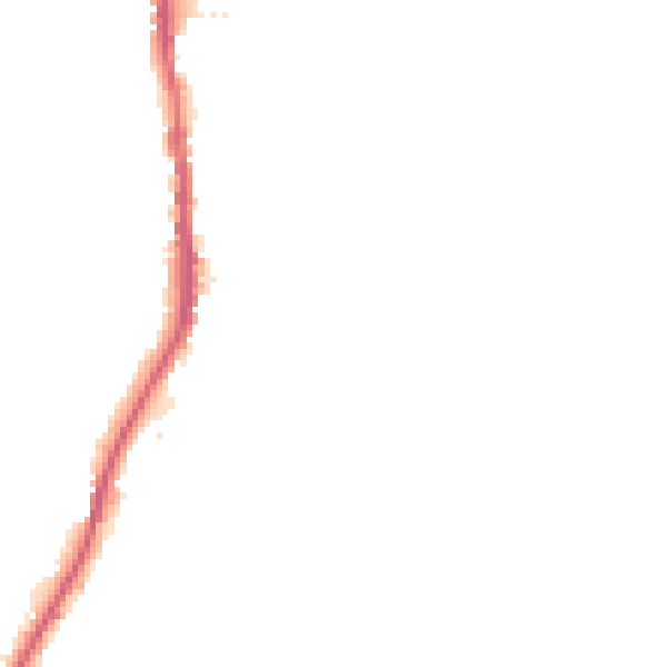 Night-time road noise heatmap for SK11 7JU