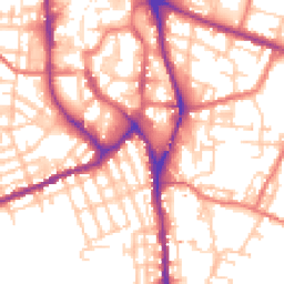 Daytime road noise heatmap for SK11 7NL