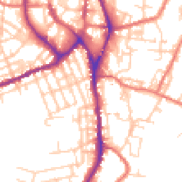 Daytime road noise heatmap for SK11 7NP