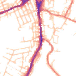 Daytime road noise heatmap for SK11 7PL