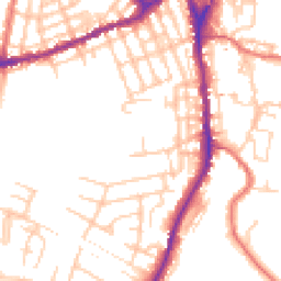 Daytime road noise heatmap for SK11 7QD