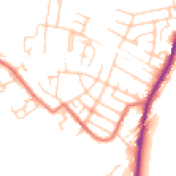 Daytime road noise heatmap for SK11 7TD