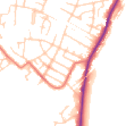 Daytime road noise heatmap for SK11 7TW