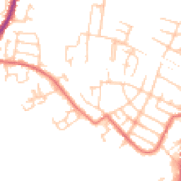Daytime road noise heatmap for SK11 7UA
