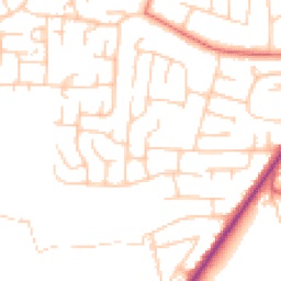 Daytime road noise heatmap for SK11 7XR