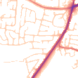 Daytime road noise heatmap for SK11 7XZ