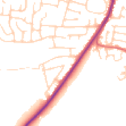 Daytime road noise heatmap for SK11 7YZ