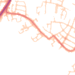 Daytime road noise heatmap for SK11 7ZD