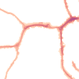 Night-time road noise heatmap for SK11 8DG
