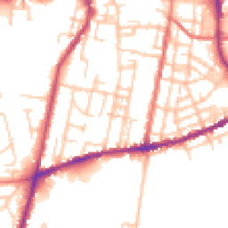 Daytime road noise heatmap for SK11 8EY