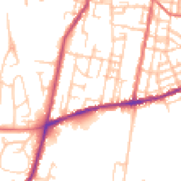 Daytime road noise heatmap for SK11 8HF