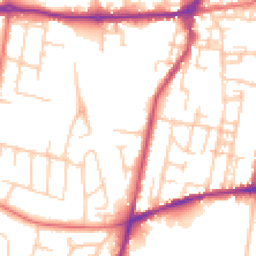 Daytime road noise heatmap for SK11 8LB