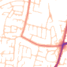 Daytime road noise heatmap for SK11 8LY