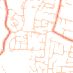 Daytime road noise heatmap for SK11 8PY