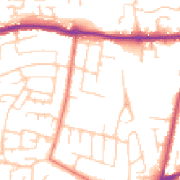 Daytime road noise heatmap for SK11 8QL