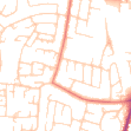 Daytime road noise heatmap for SK11 8QP