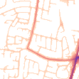 Daytime road noise heatmap for SK11 8QS
