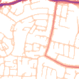 Daytime road noise heatmap for SK11 8QT
