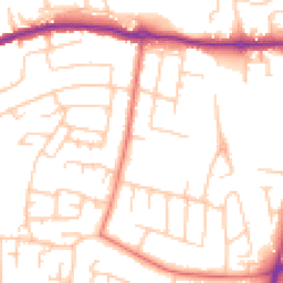 Daytime road noise heatmap for SK11 8QY
