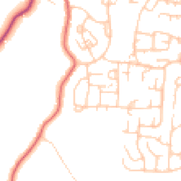 Daytime road noise heatmap for SK11 8SY