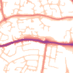 Daytime road noise heatmap for SK11 8TS