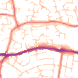 Daytime road noise heatmap for SK11 8WB