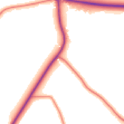 Daytime road noise heatmap for SK11 9AG