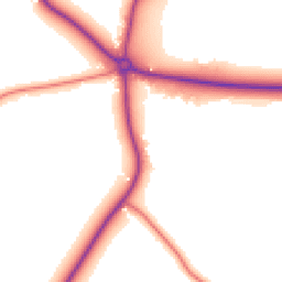 Daytime road noise heatmap for SK11 9AQ