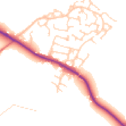 Daytime road noise heatmap for SK11 9AS