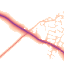 Daytime road noise heatmap for SK11 9BY