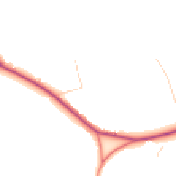 Daytime road noise heatmap for SK11 9DY