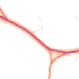 Daytime road noise heatmap for SK11 9DZ