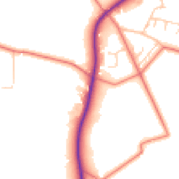 Daytime road noise heatmap for SK11 9ET