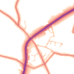 Daytime road noise heatmap for SK11 9EW