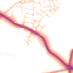 Daytime road noise heatmap for SK11 9GA